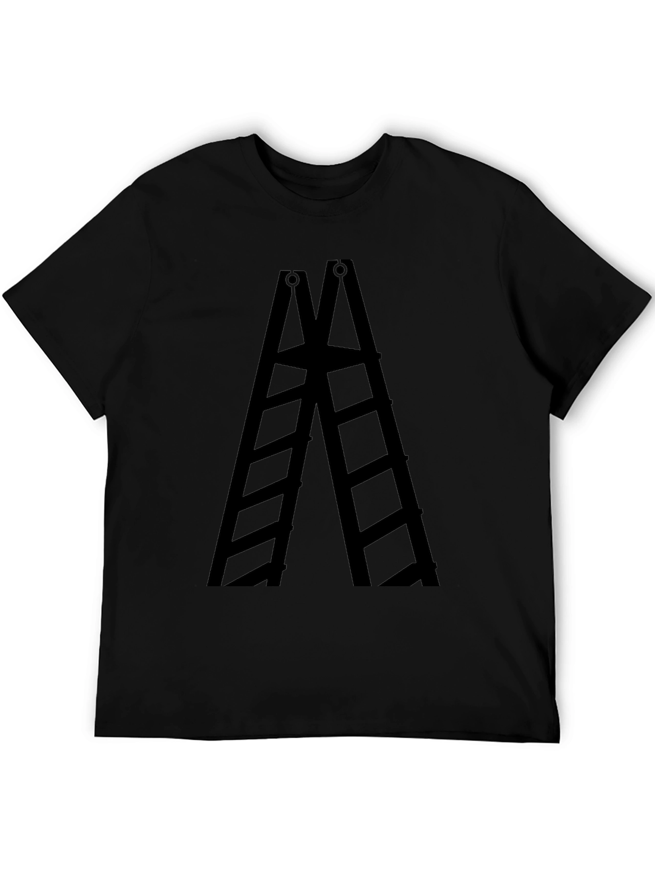 Ladder Graphic Tee - Solid Black