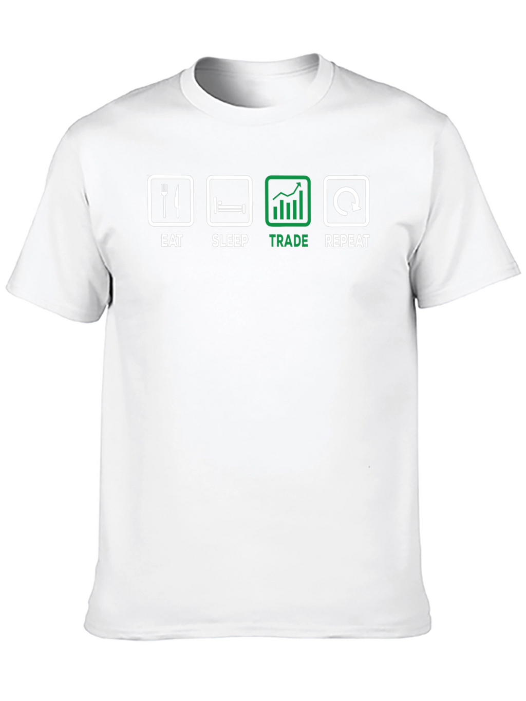 Eat Sleep Trade Repeat Black T-Shirt