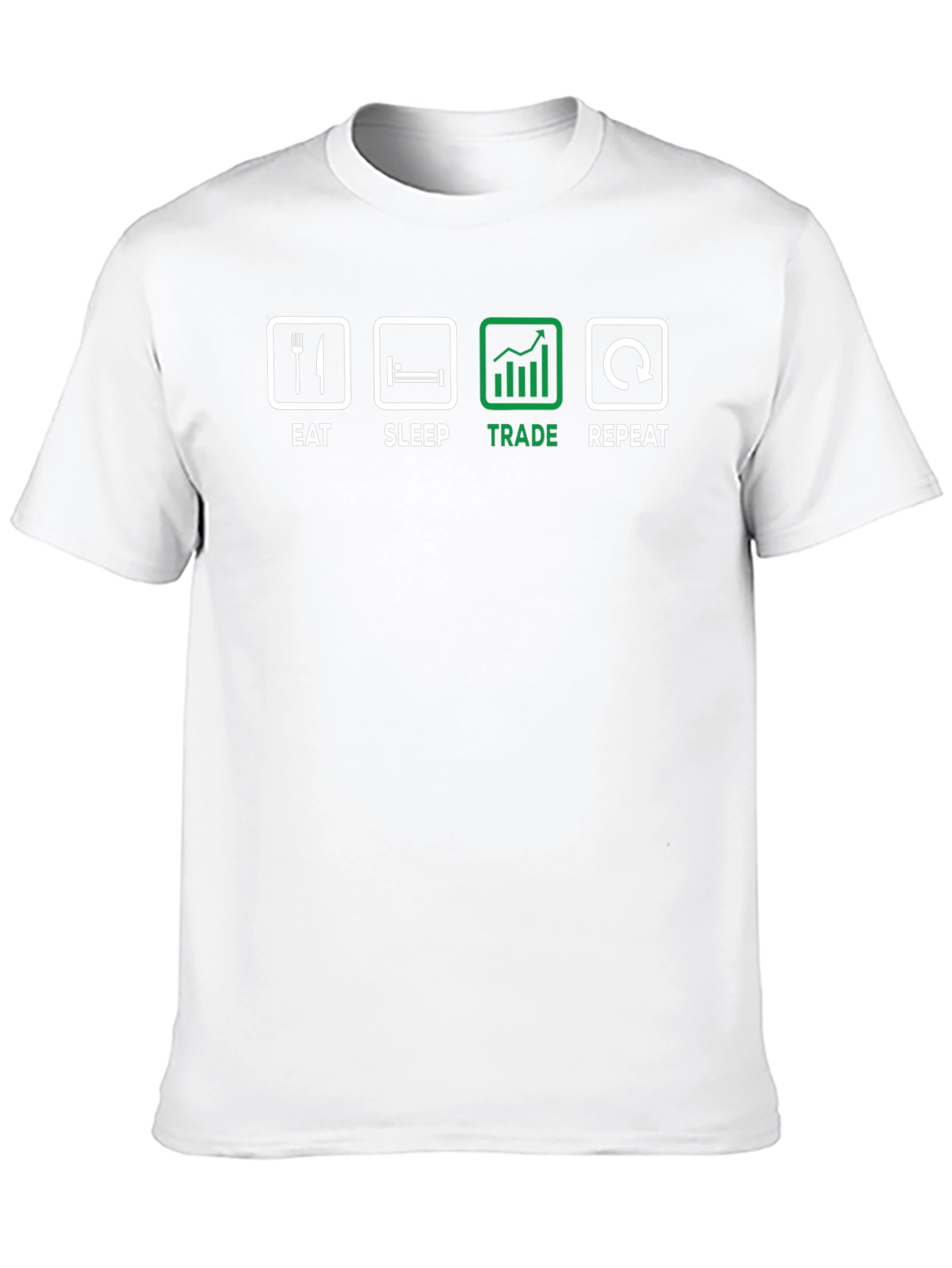 Eat Sleep Trade Repeat Black T-Shirt