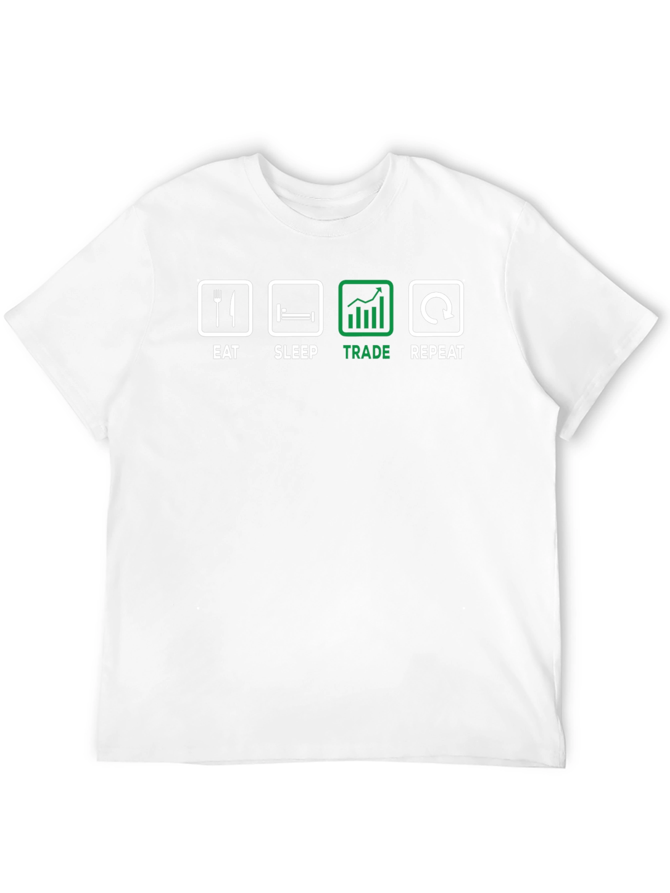 Eat Sleep Trade Repeat Black T-Shirt