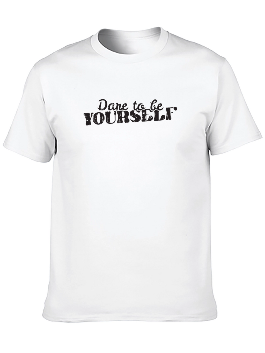 Dare to Be Yourself Black Graphic Tee