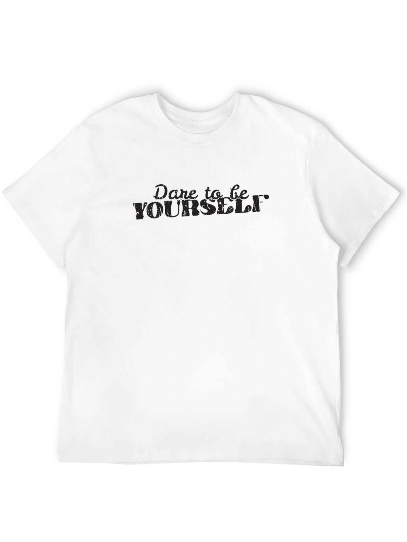 Dare to Be Yourself Black Graphic Tee