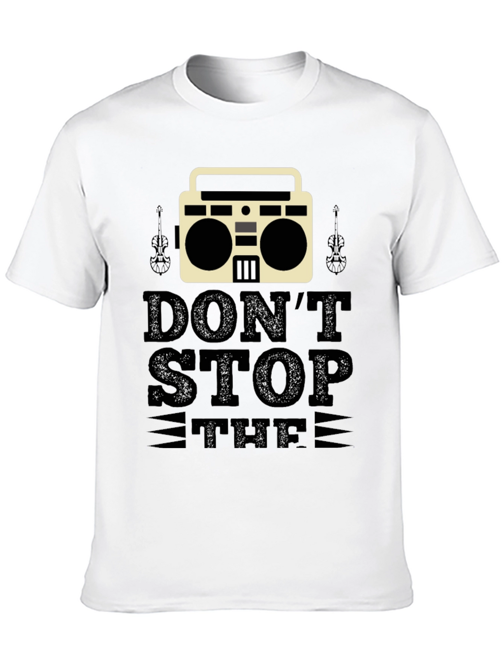 Dont Stop the Music Black T-Shirt