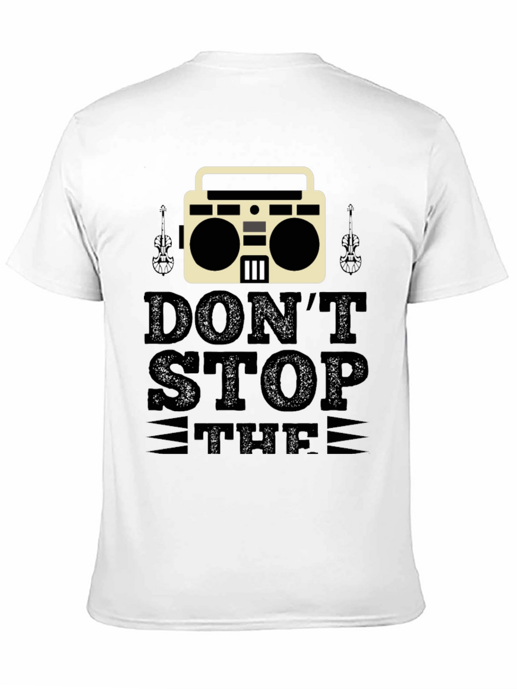 Dont Stop the Music Black T-Shirt