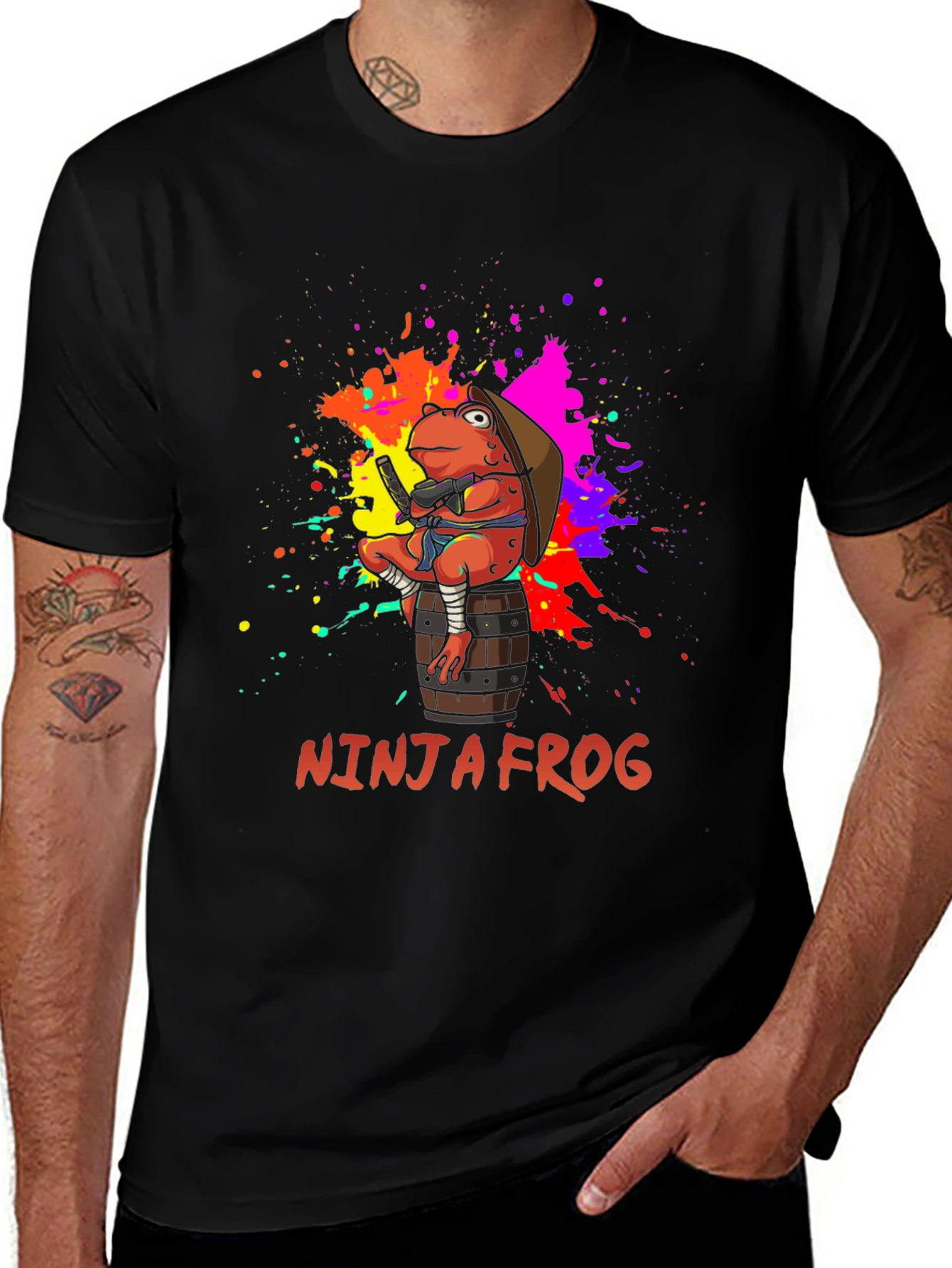 Ninja Frog Graphic T-Shirt