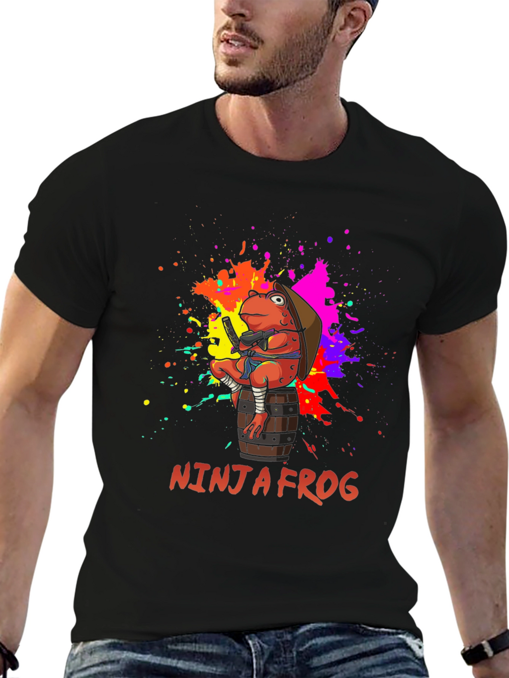Ninja Frog Graphic T-Shirt