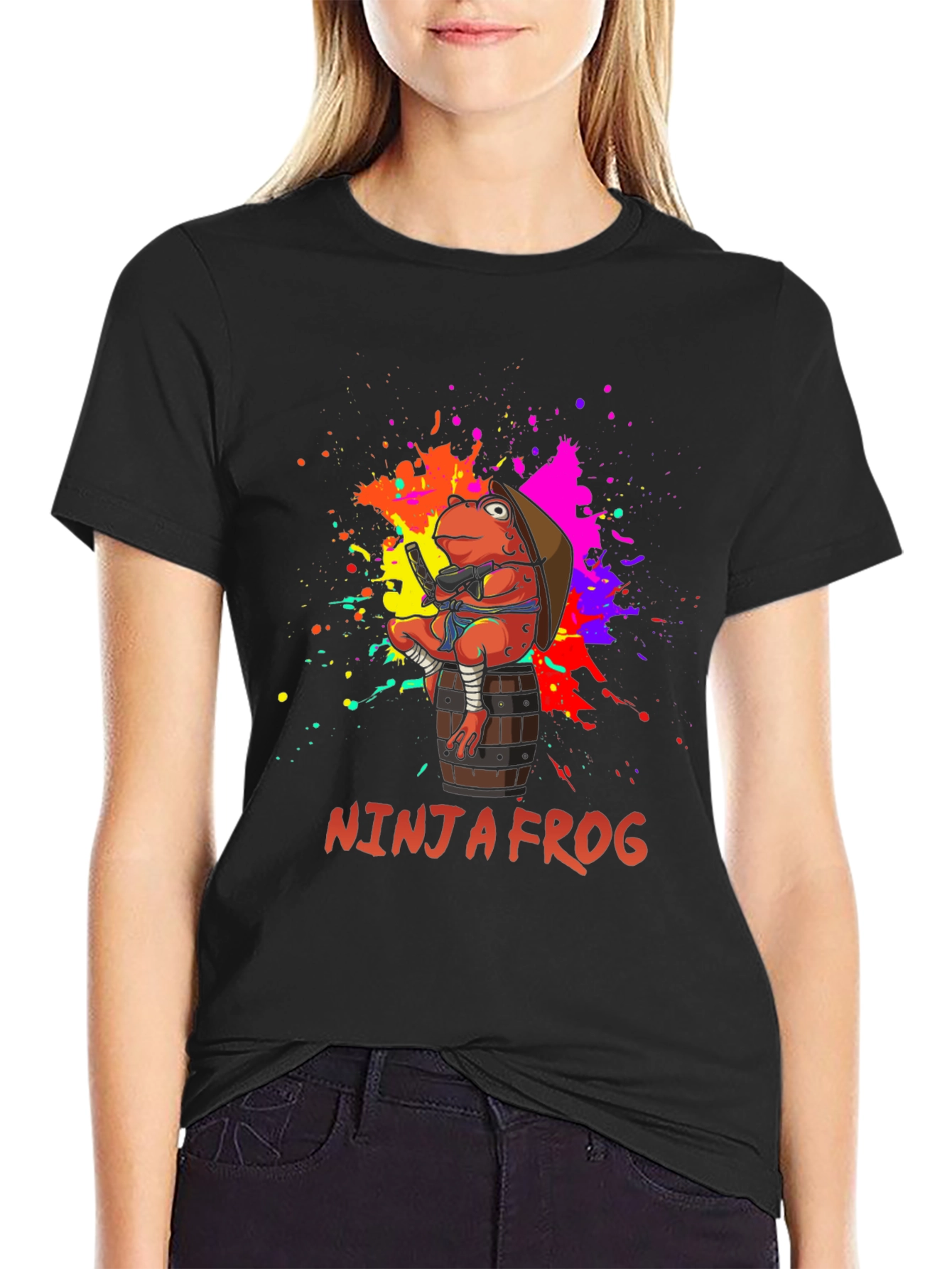 Ninja Frog Graphic T-Shirt