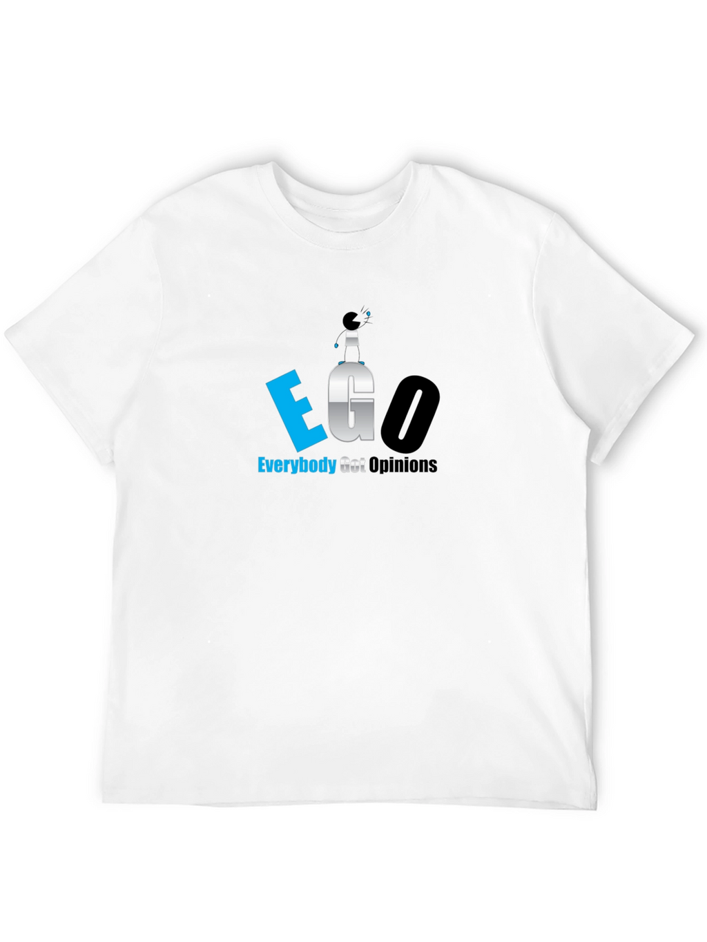EGO Everybody Got Opinions Black T-Shirt