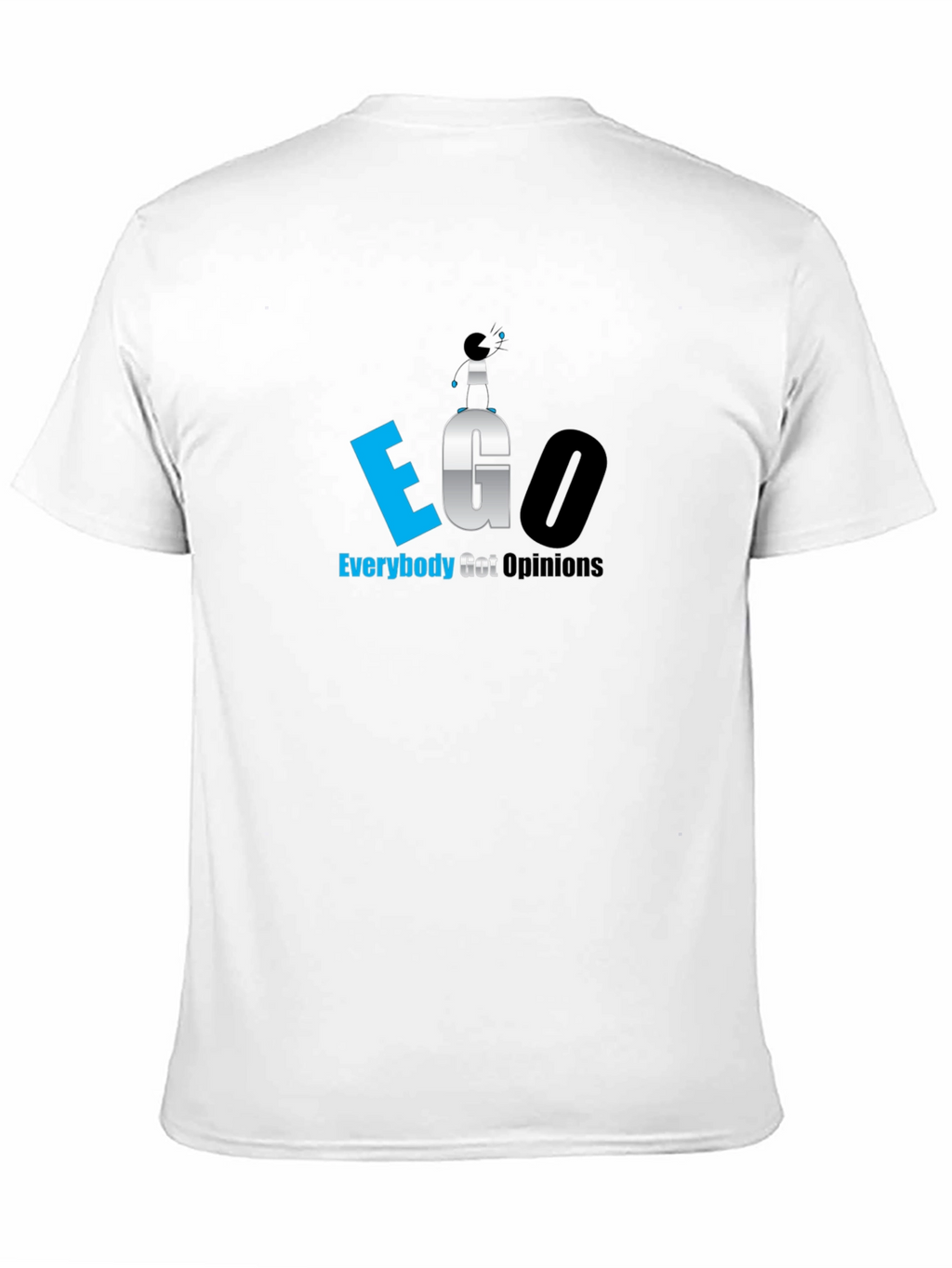 EGO Everybody Got Opinions Black T-Shirt