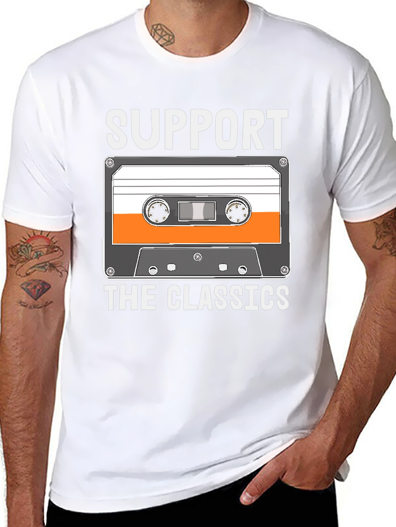 Support The Classics Cassette Tape T-Shirt