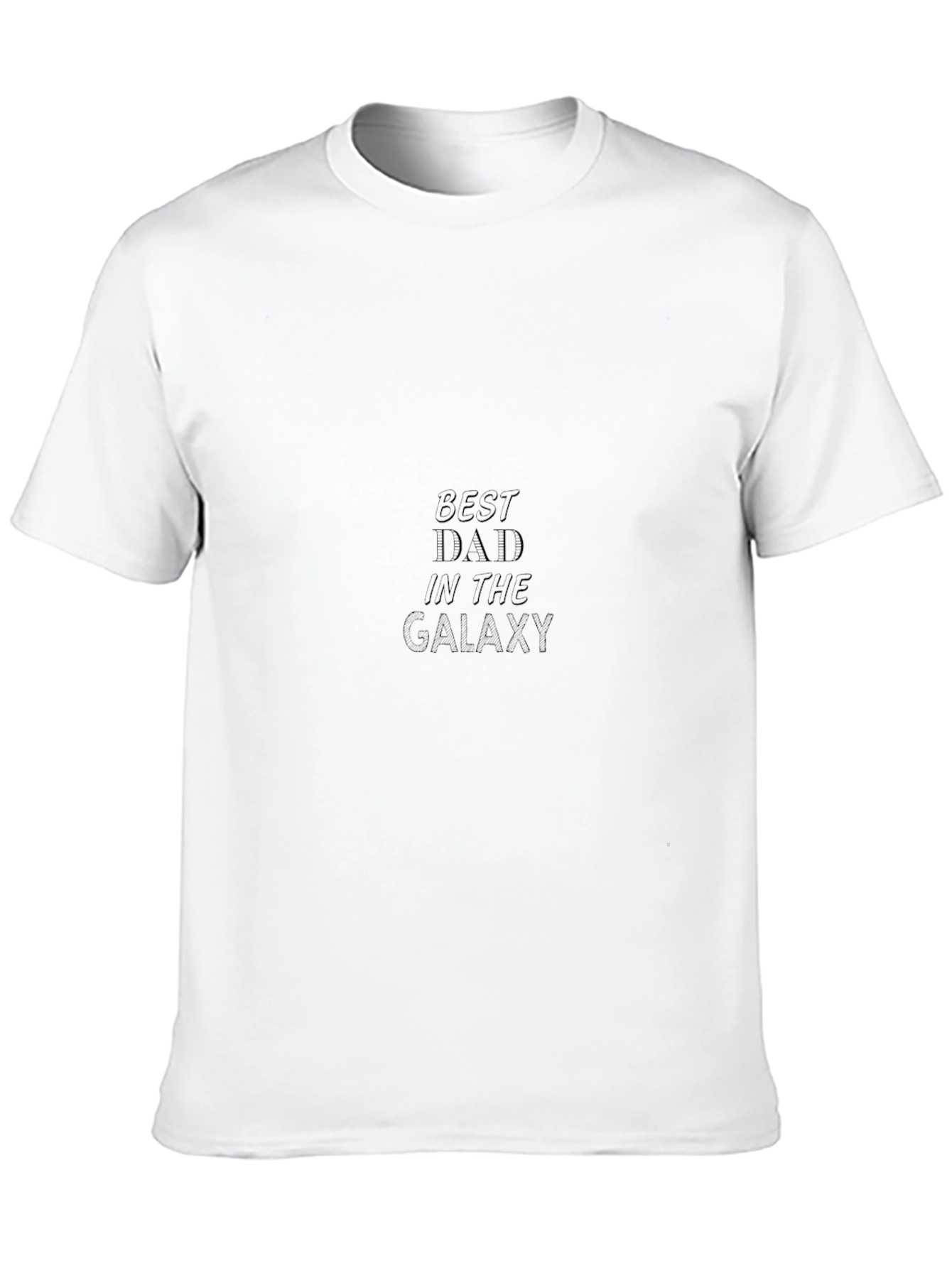 Best Dad in the Galaxy Black T-Shirt