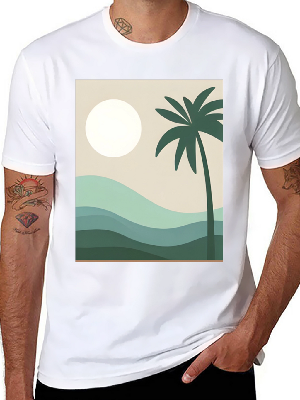 Tropical Palm Tee - Island Vibes T-Shirt