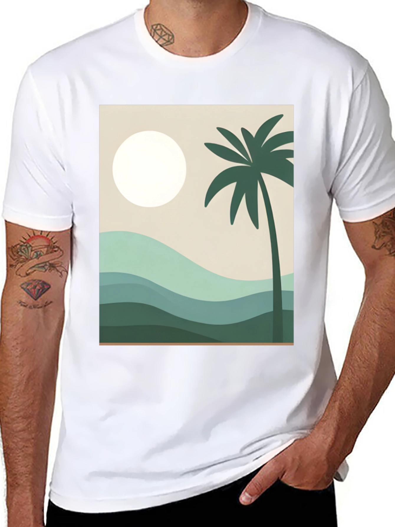Tropical Palm Tee - Island Vibes T-Shirt