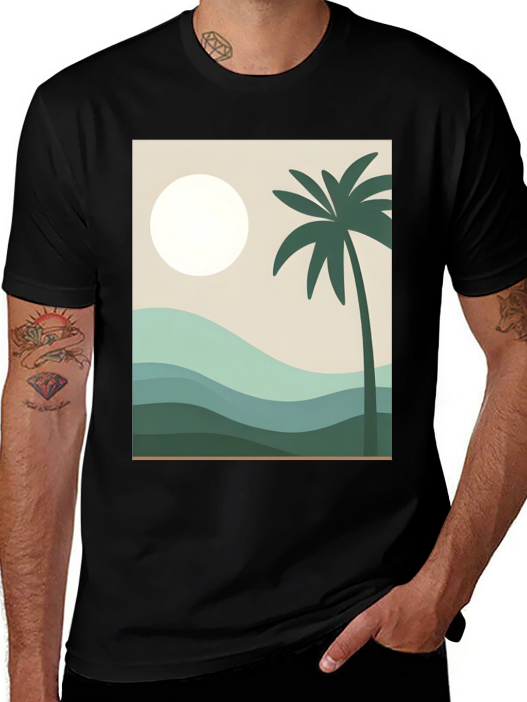 Tropical Palm Tee - Island Vibes T-Shirt
