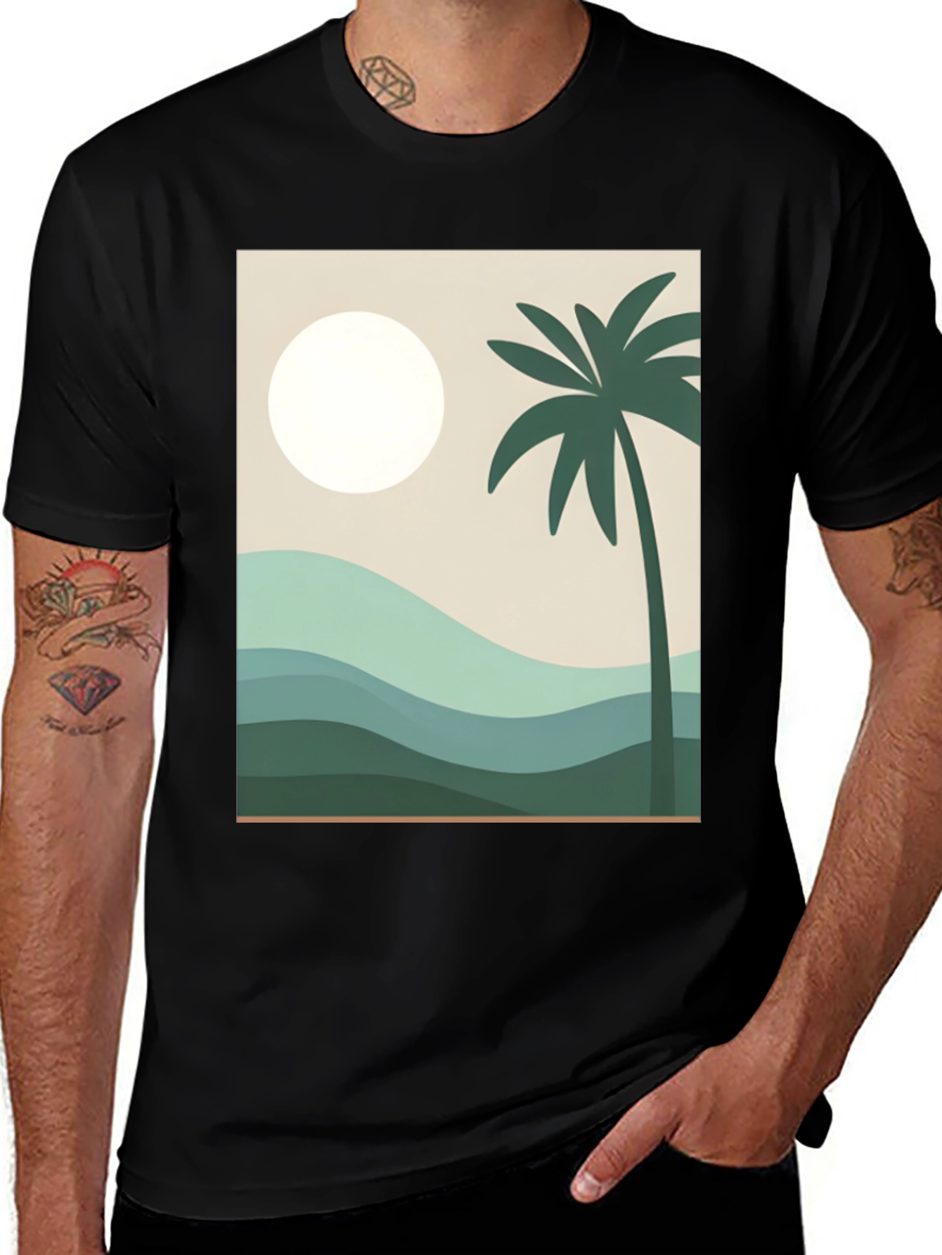 Tropical Palm Tee - Island Vibes T-Shirt