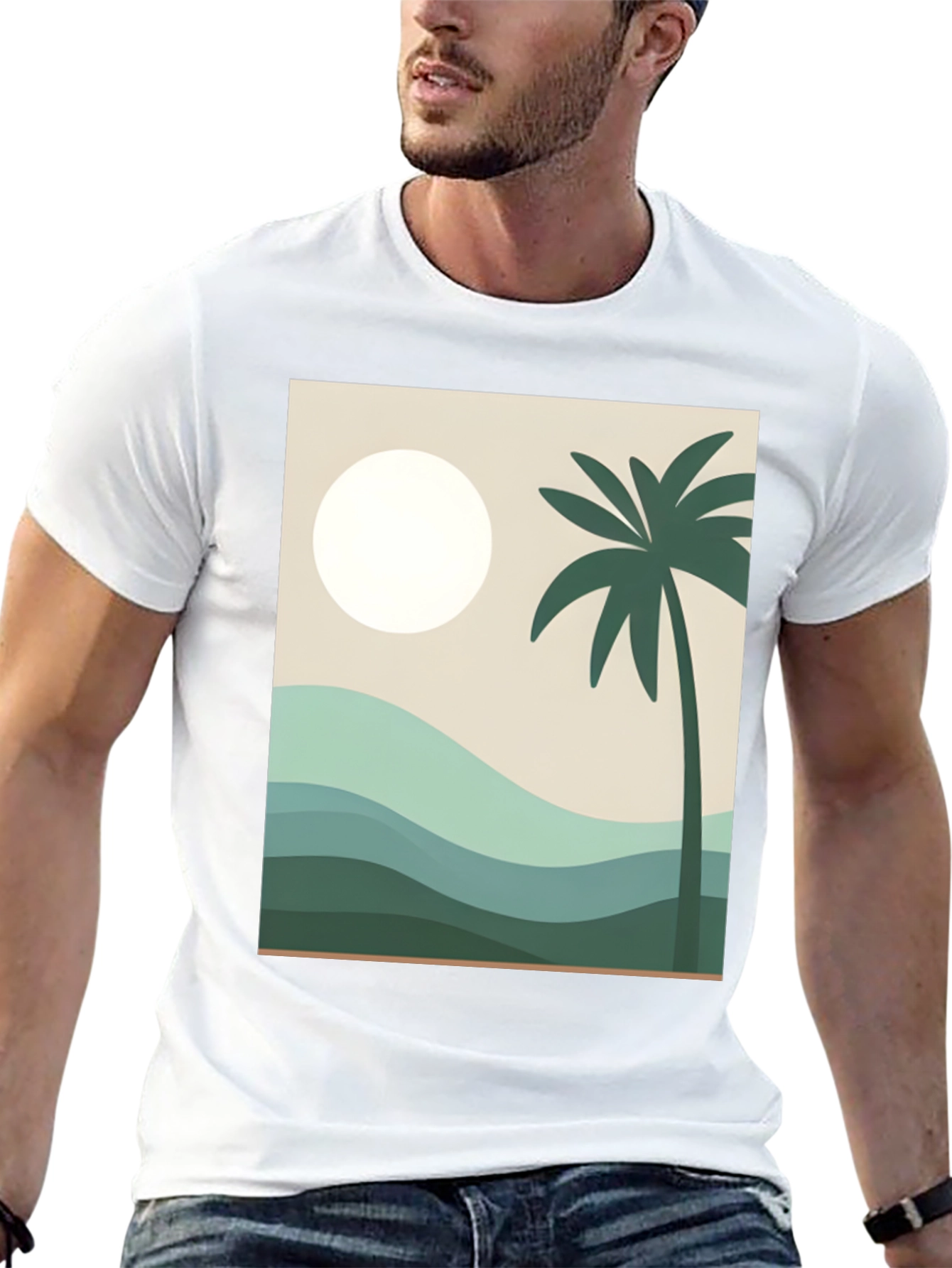 Tropical Palm Tee - Island Vibes T-Shirt