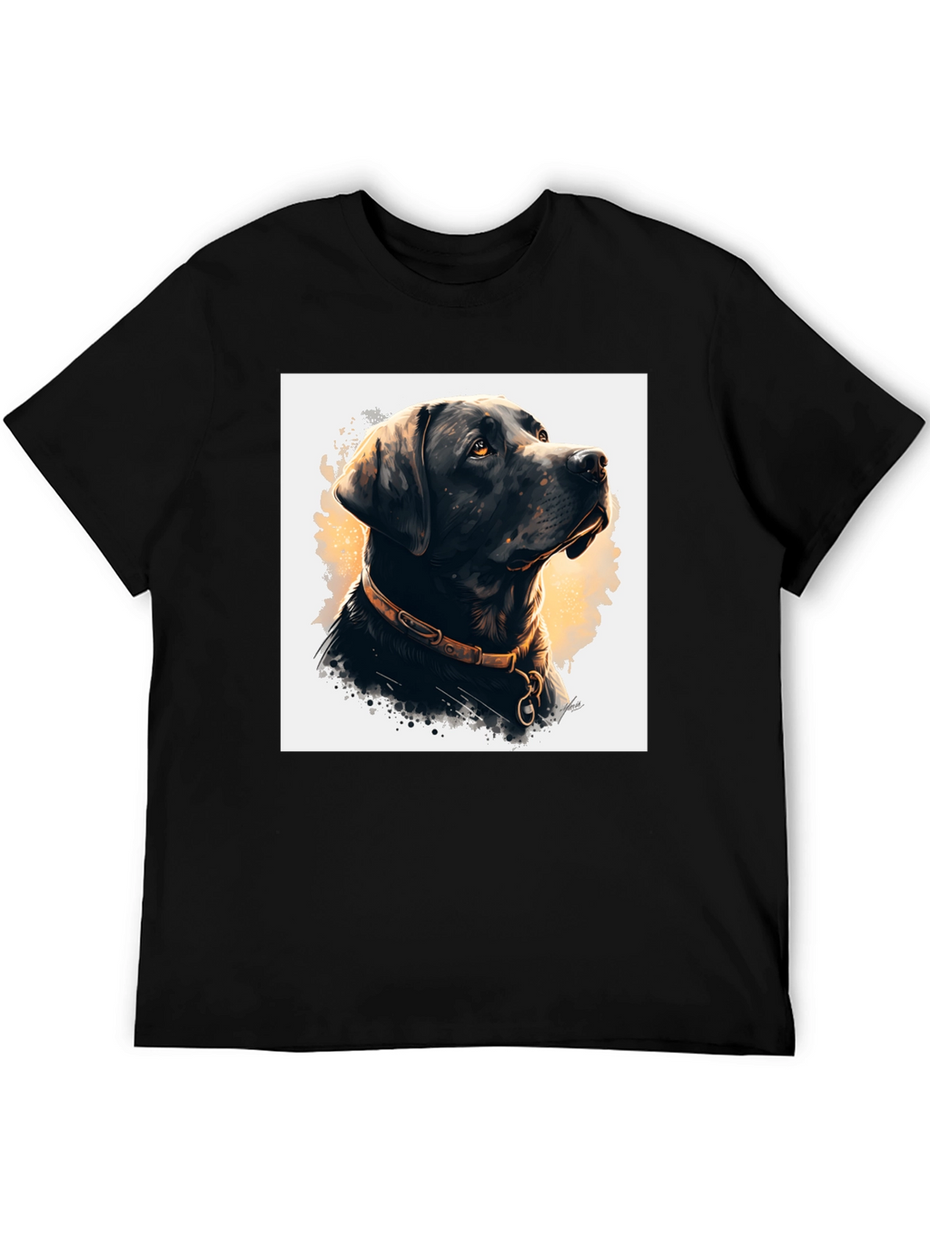 Black Dog Portrait Graphic Tee