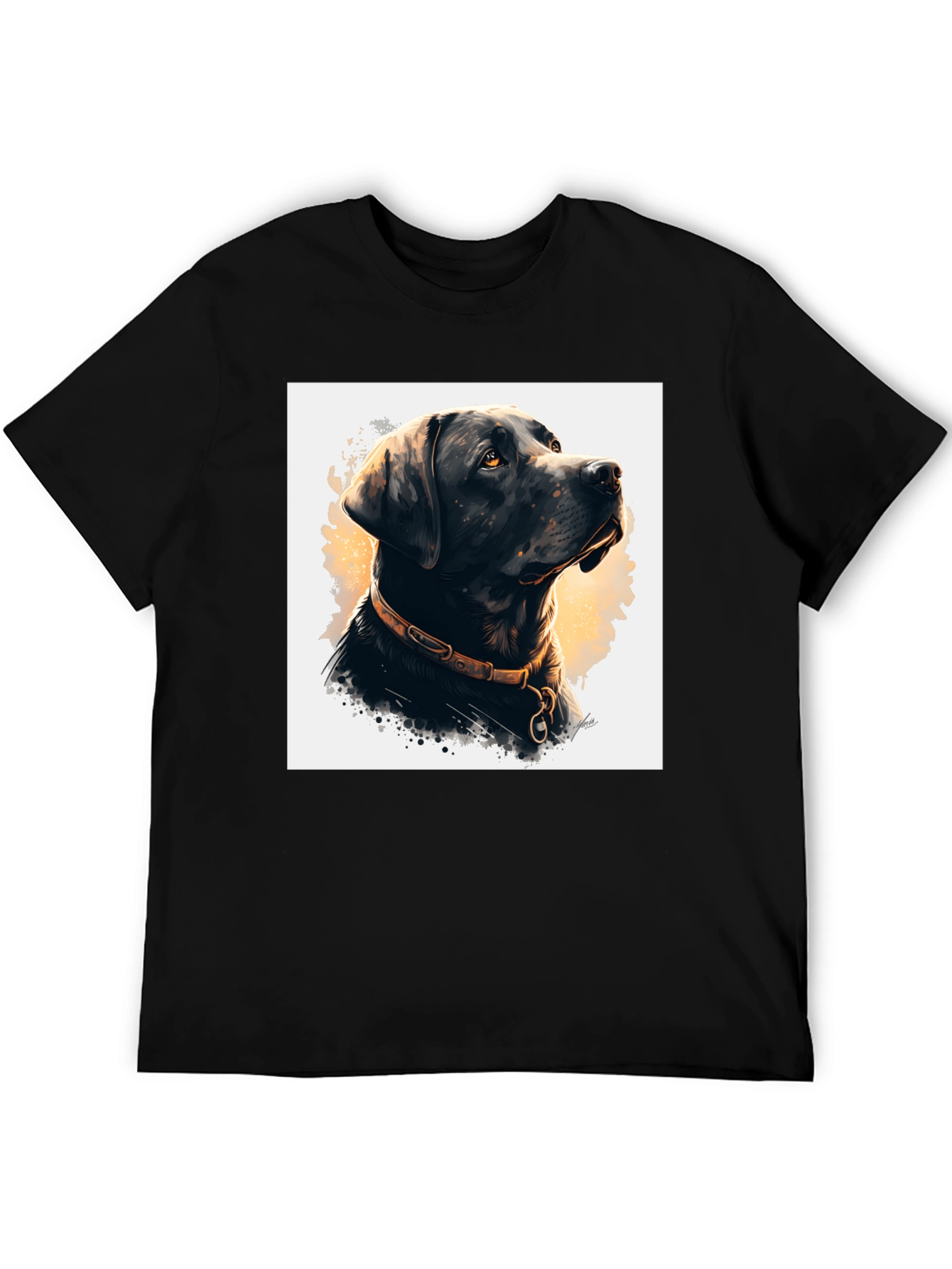 Black Dog Portrait Graphic Tee