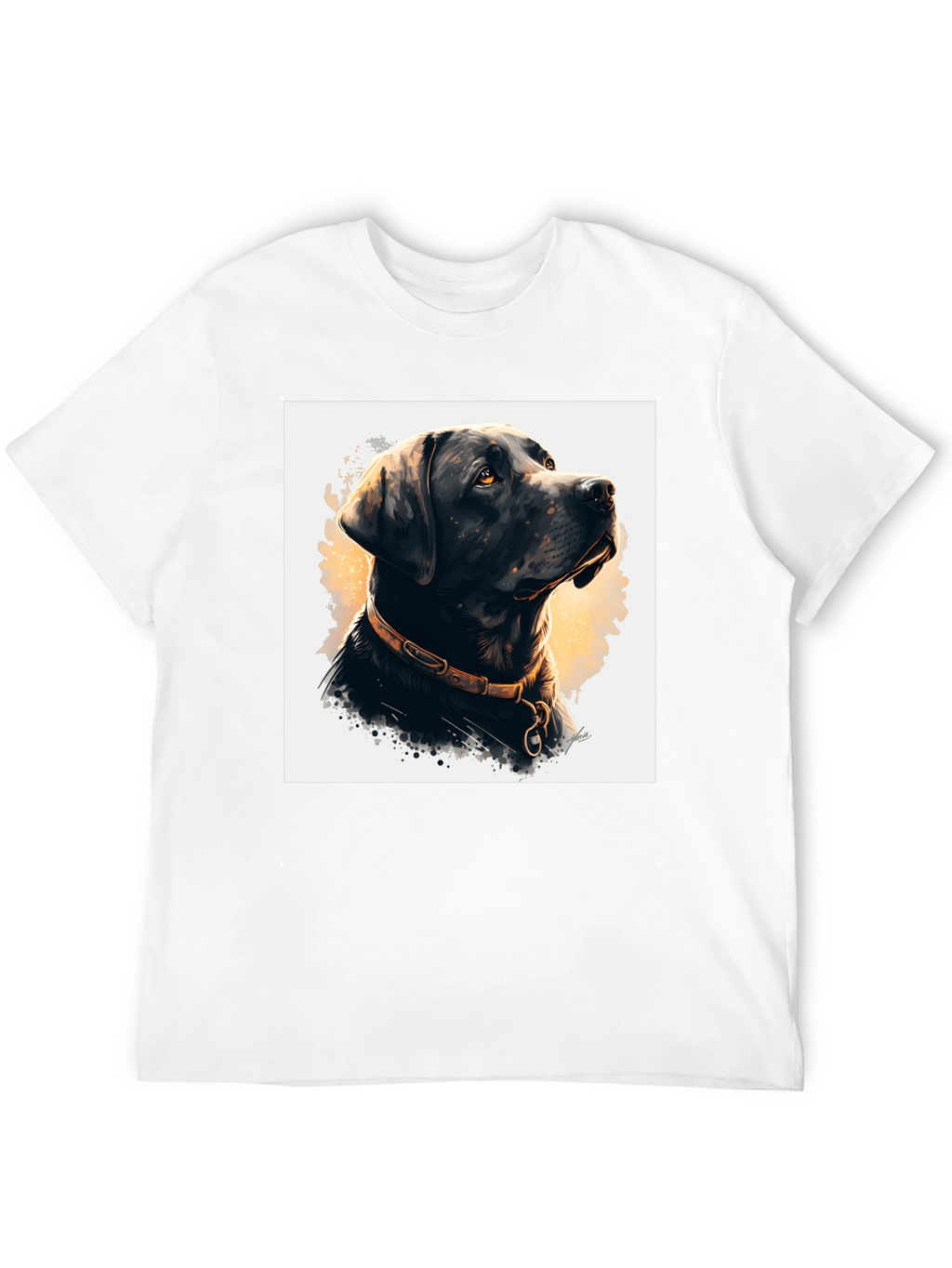Black Dog Portrait Graphic Tee