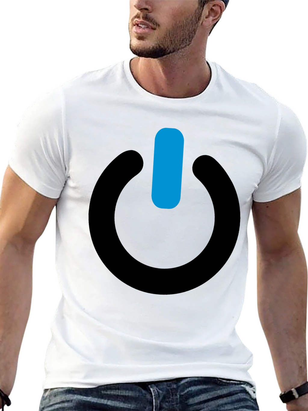 Power On Black T-Shirt - Stylish & Comfortable