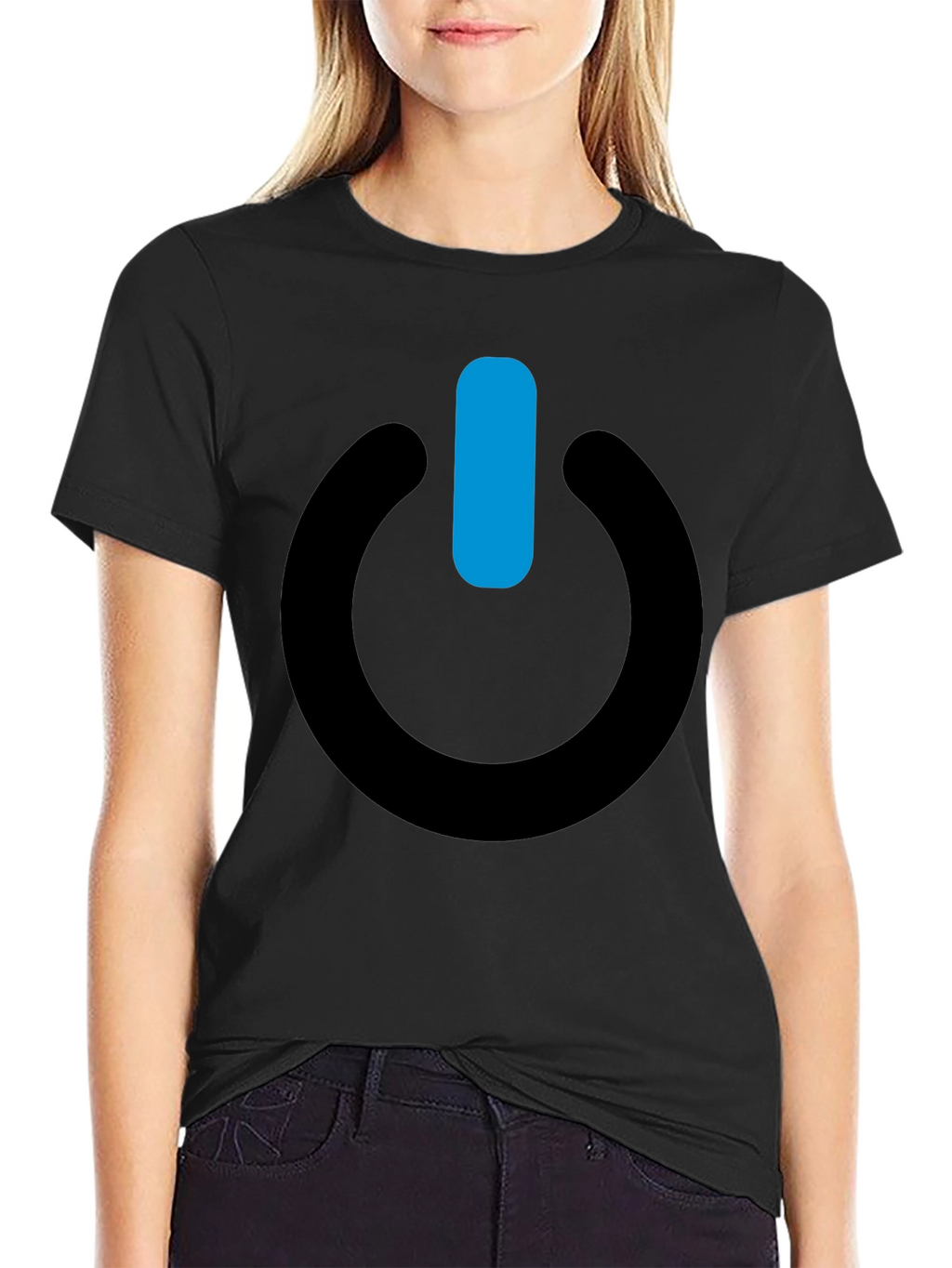 Power On Black T-Shirt - Stylish & Comfortable