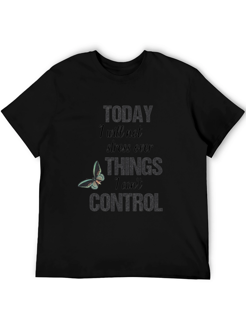 Inspirational Graphic T-Shirt: Stress Less