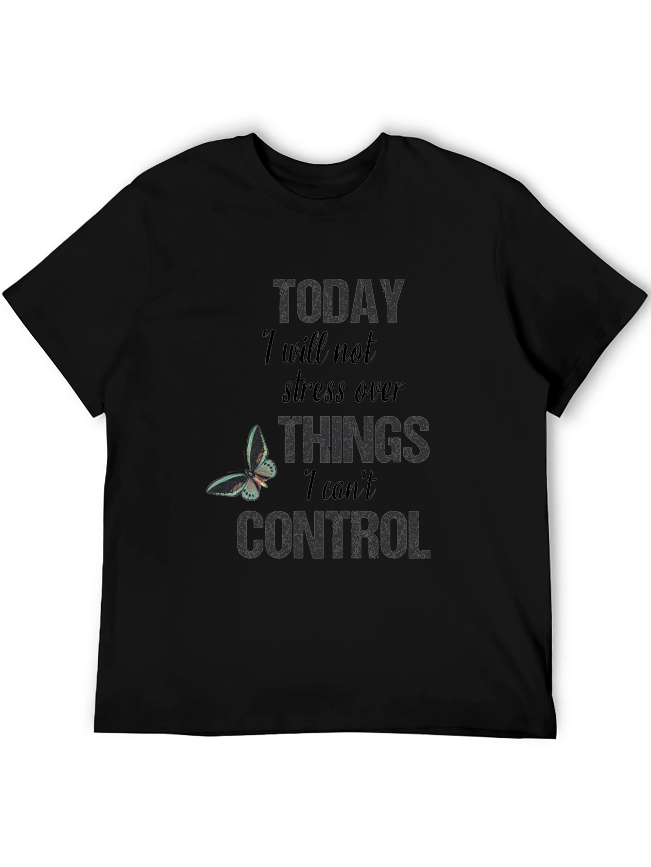 Inspirational Graphic T-Shirt: Stress Less