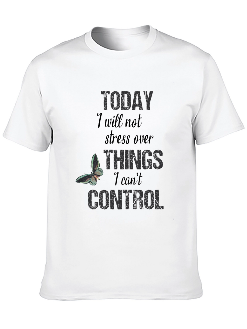 Inspirational Graphic T-Shirt: Stress Less