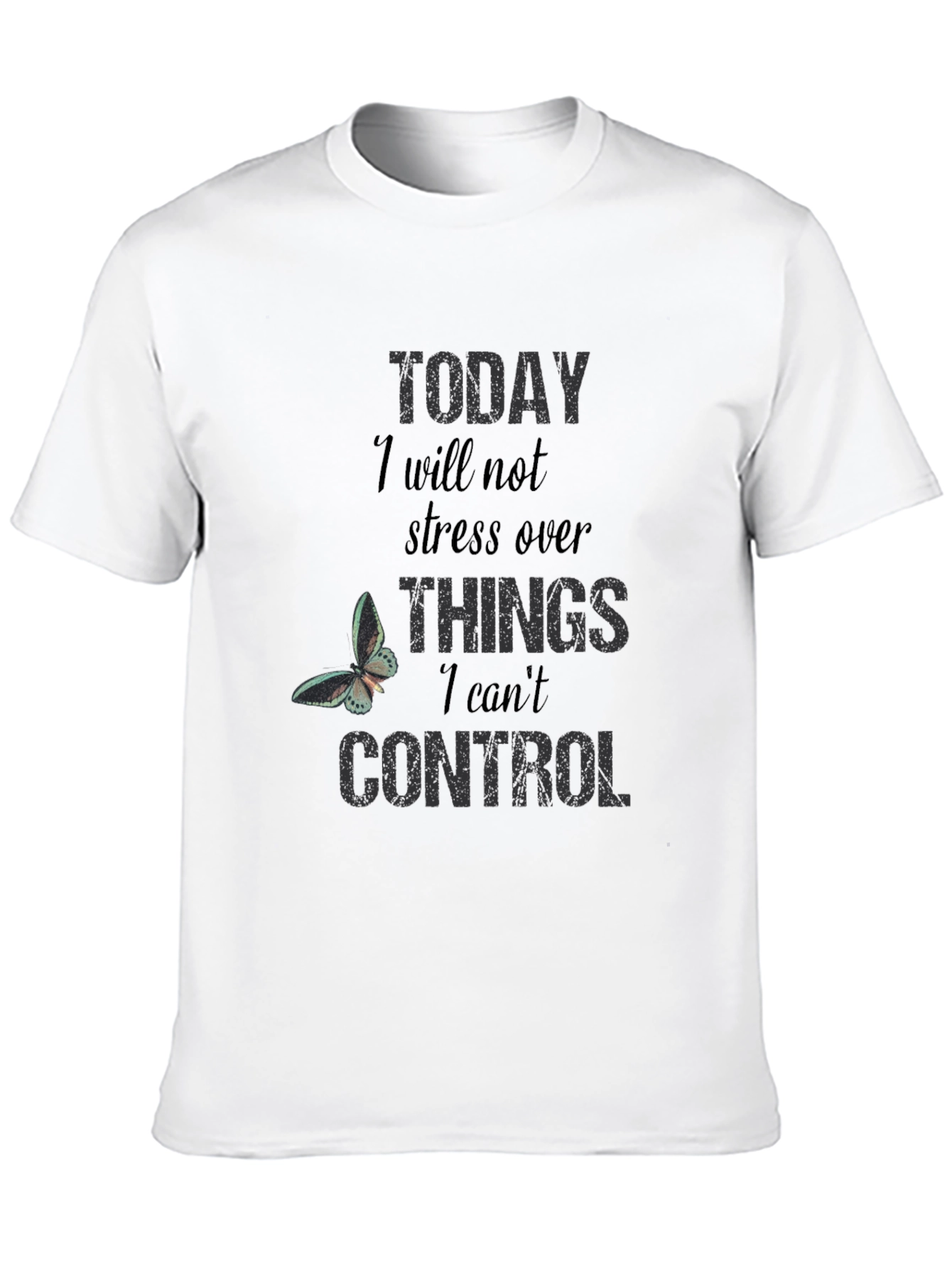 Inspirational Graphic T-Shirt: Stress Less