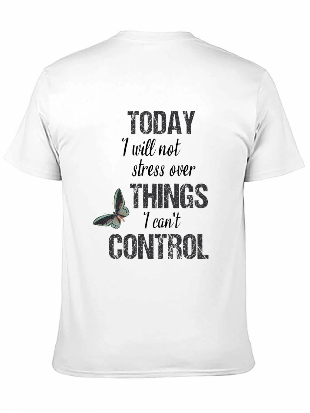 Inspirational Graphic T-Shirt: Stress Less