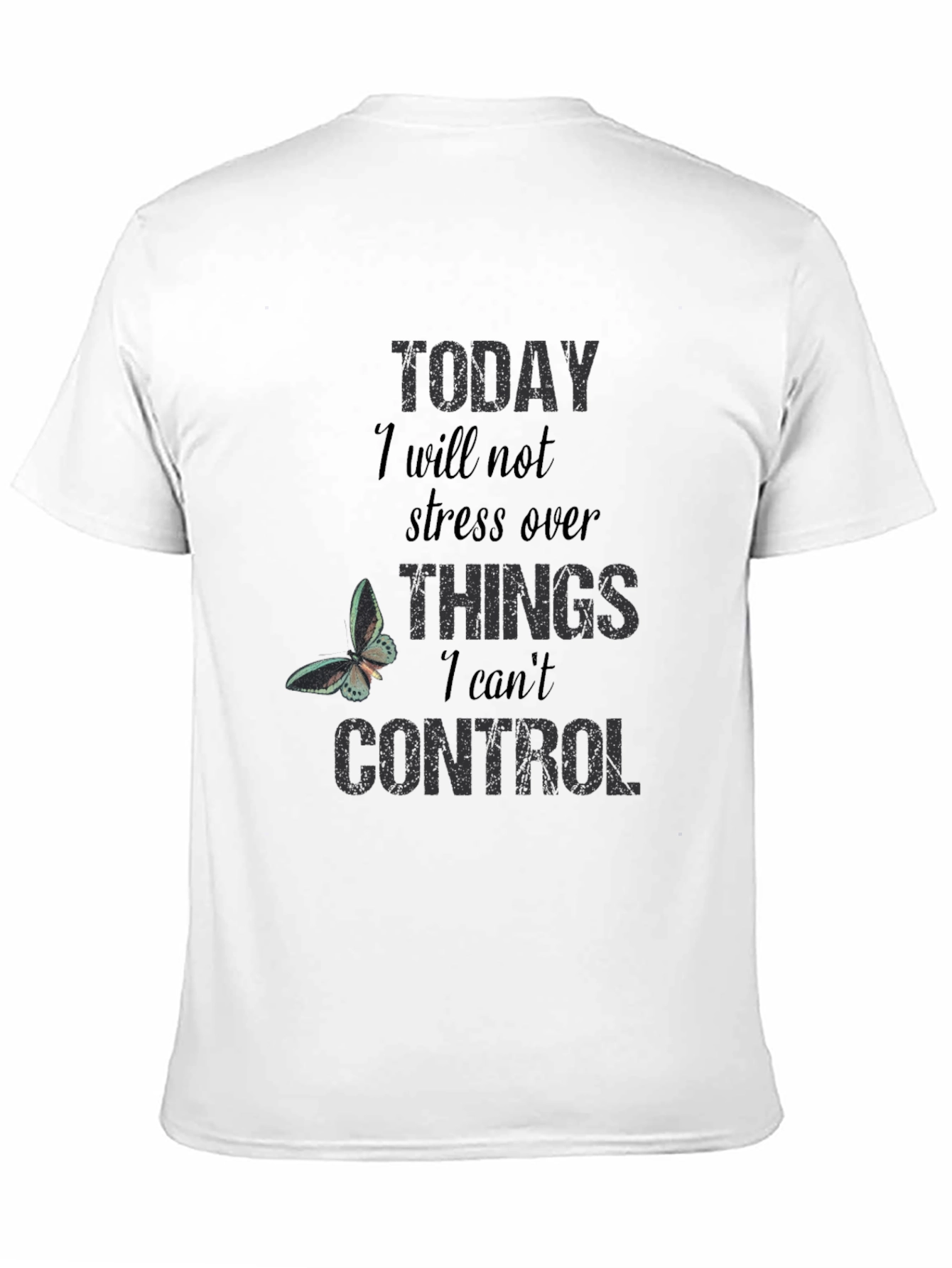 Inspirational Graphic T-Shirt: Stress Less