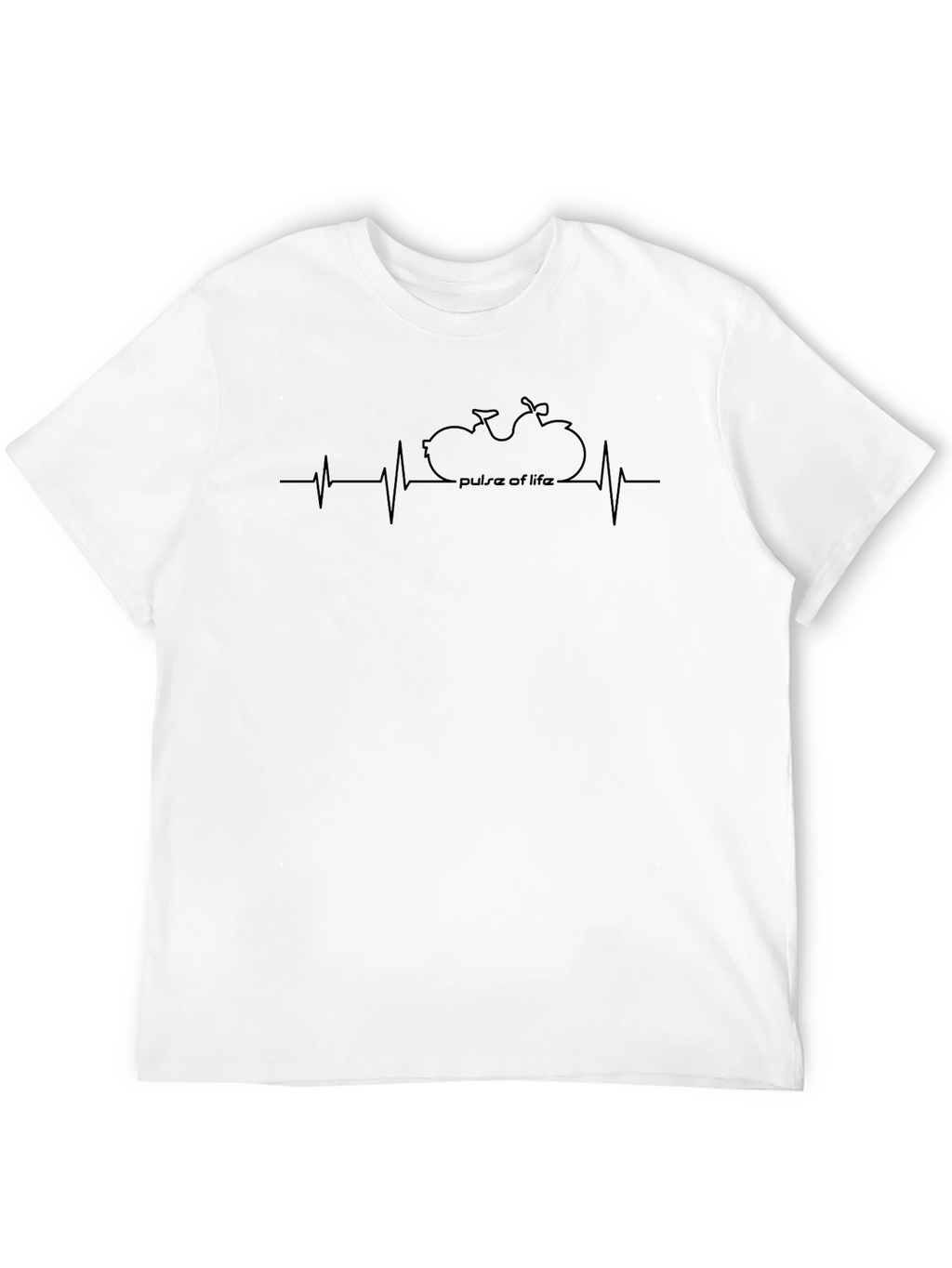 Pulse of Life Motorcycle Graphic T-Shirt