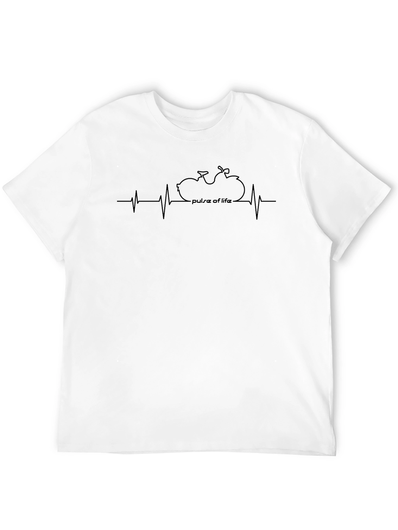 Pulse of Life Motorcycle Graphic T-Shirt
