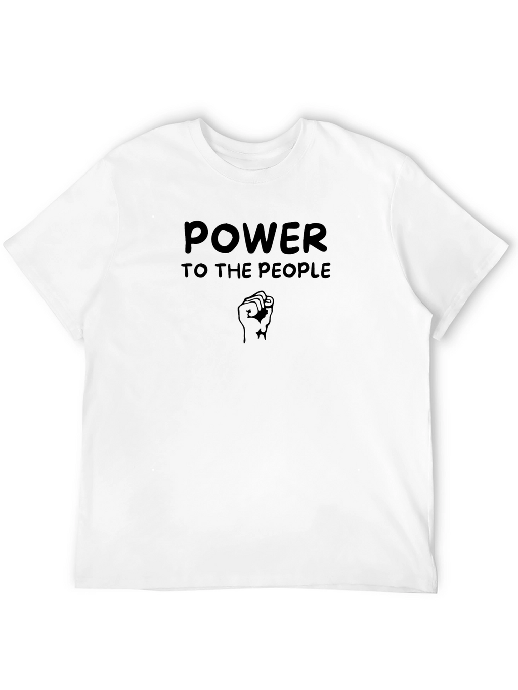 Power To The People Graphic Tee - Black