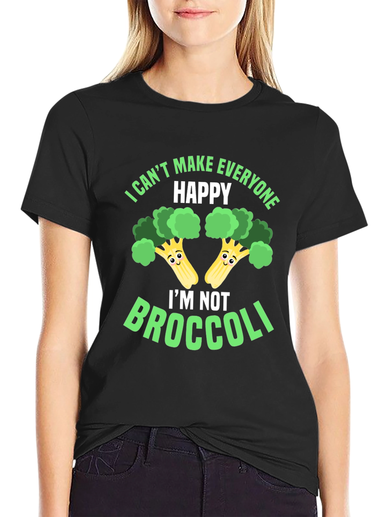 Funny Broccoli Graphic T-Shirt