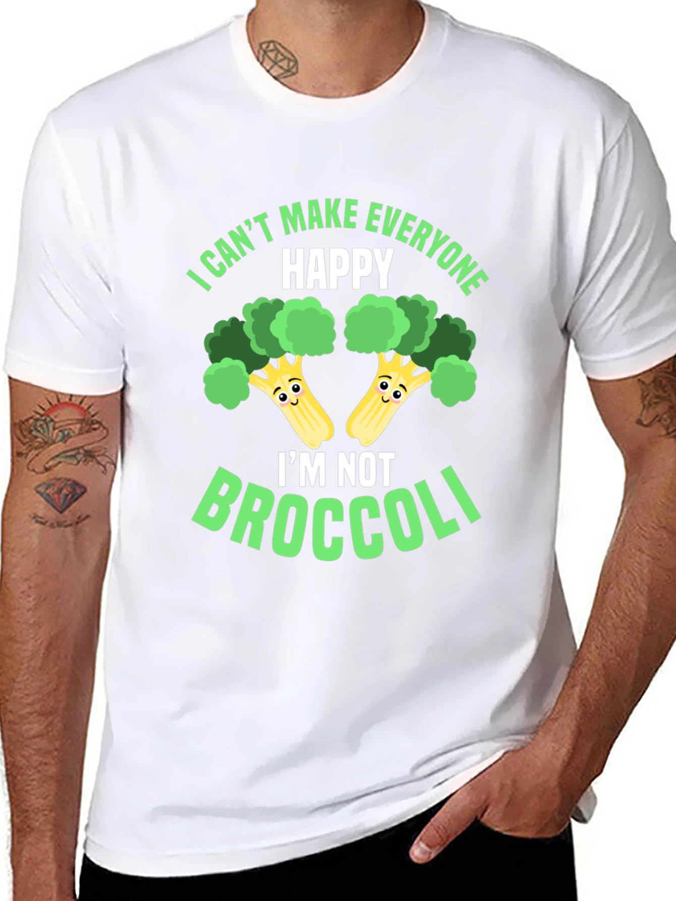 Funny Broccoli Graphic T-Shirt