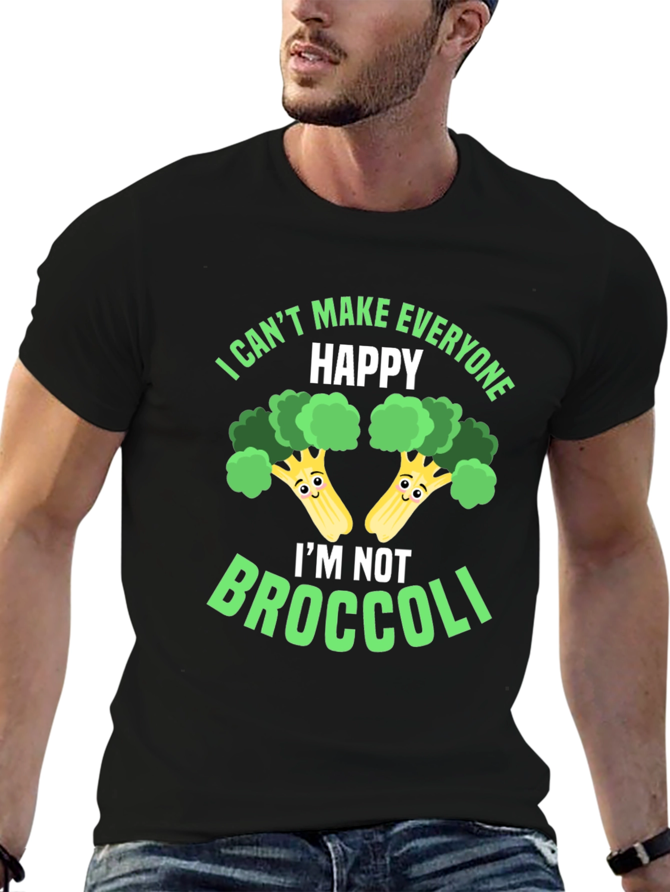 Funny Broccoli Graphic T-Shirt