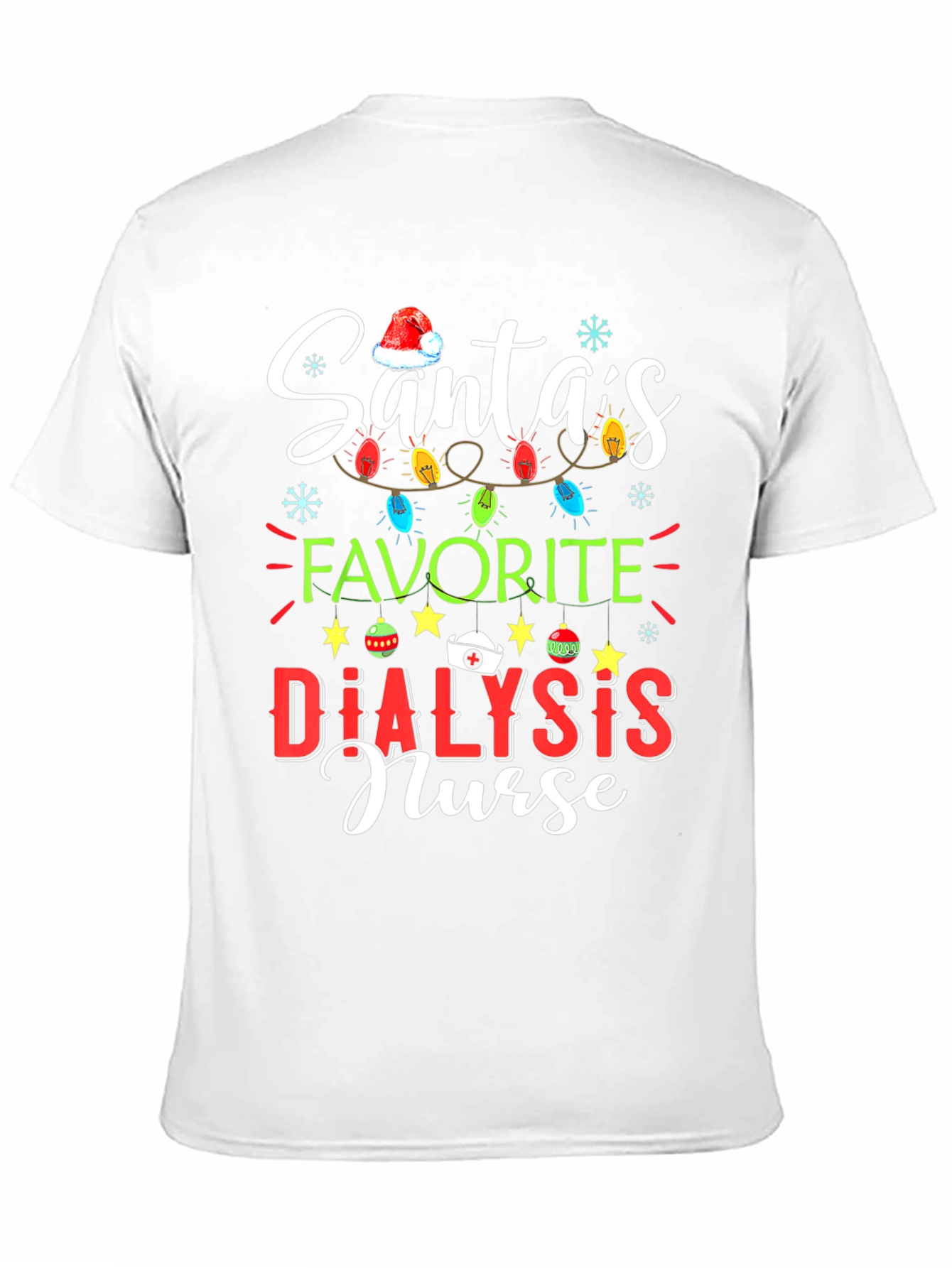 Santas Favorite Dialysis Nurse Christmas T-Shirt
