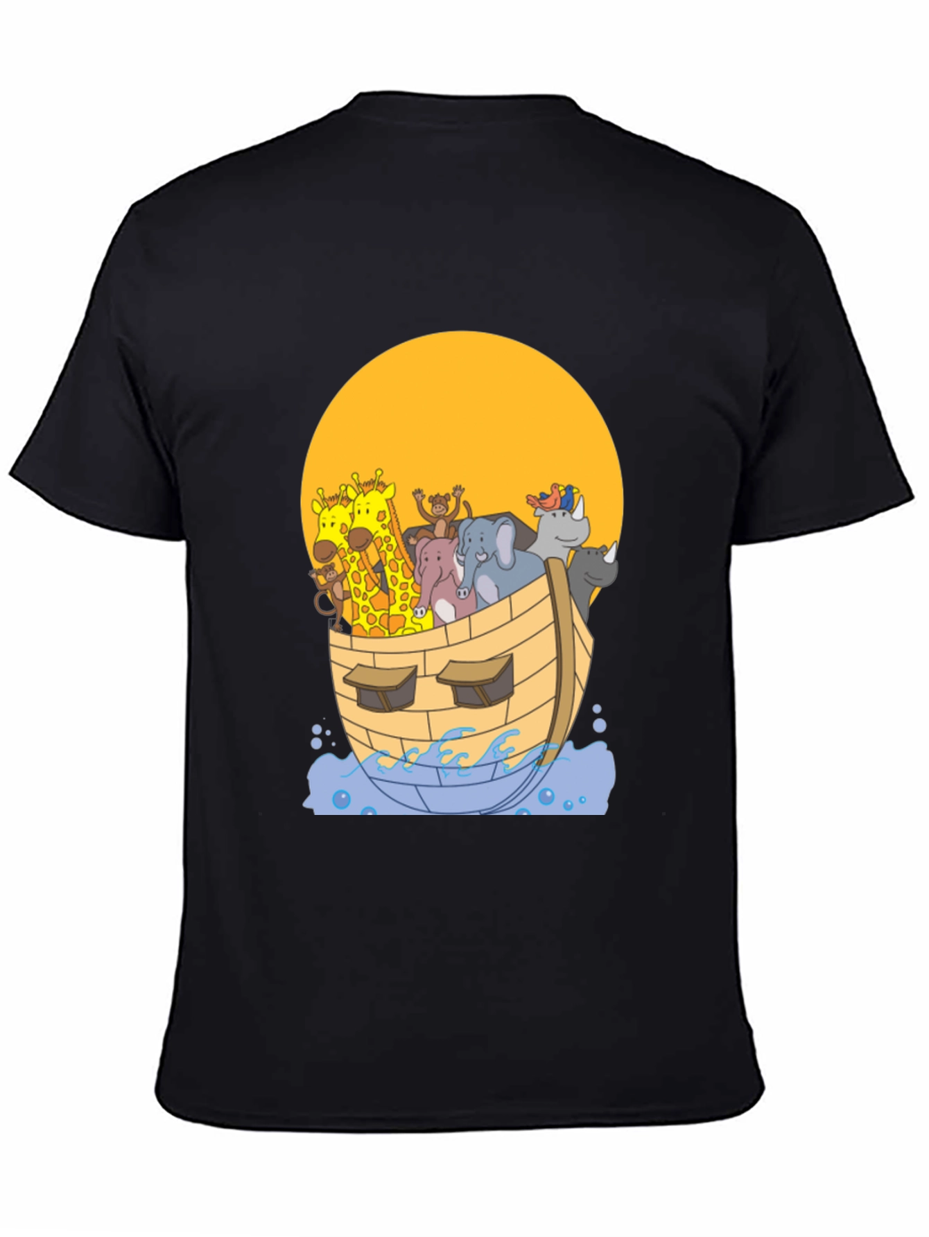 Noahs Ark Graphic Tee - Whimsical Animal Print Shirt