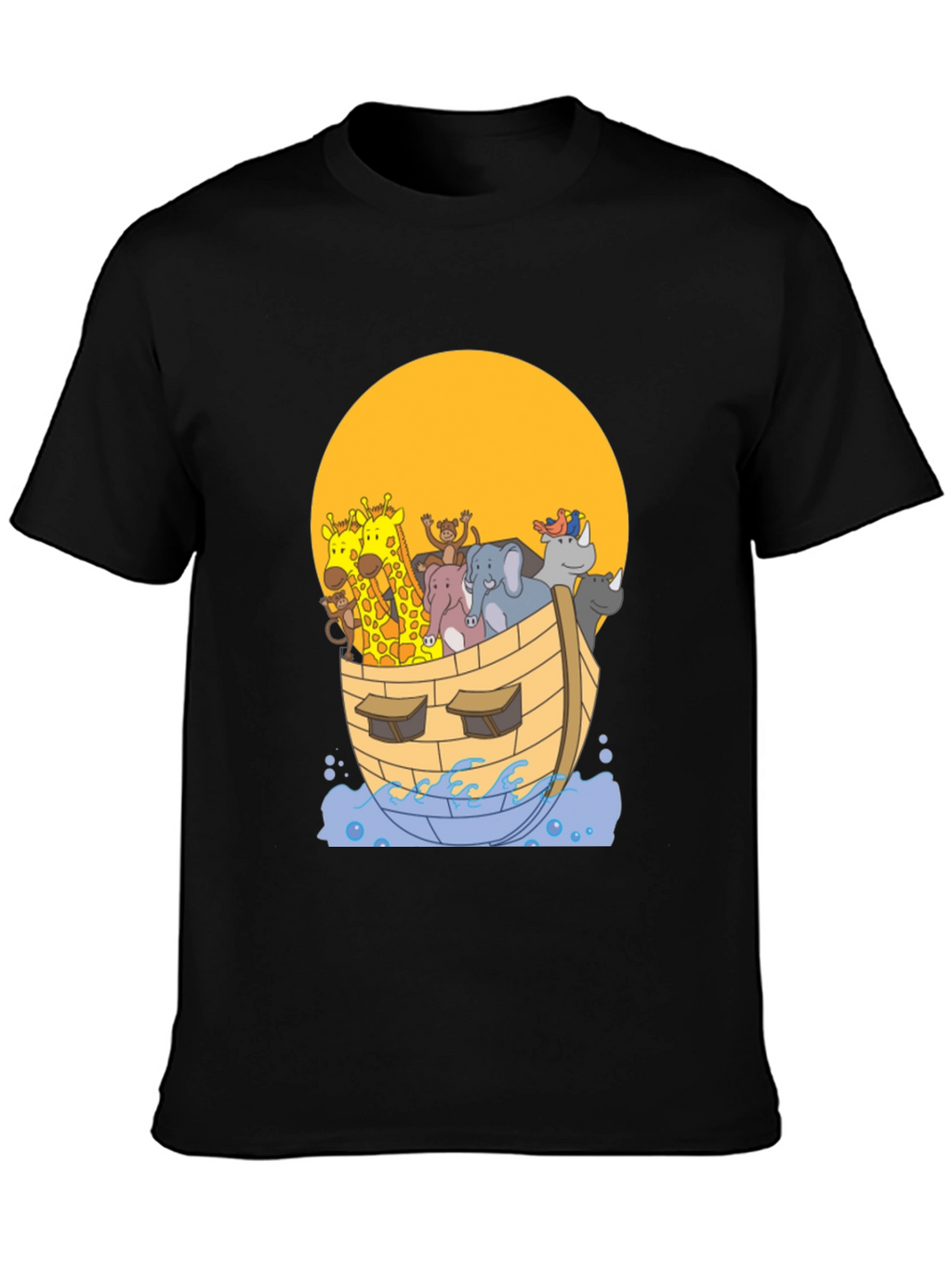 Noahs Ark Graphic Tee - Whimsical Animal Print Shirt