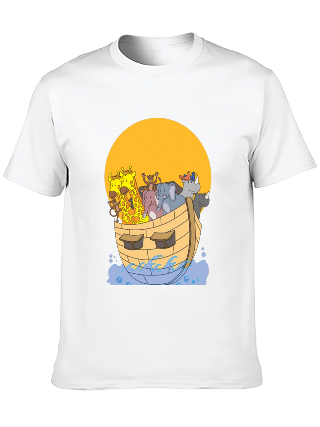 Noahs Ark Graphic Tee - Whimsical Animal Print Shirt