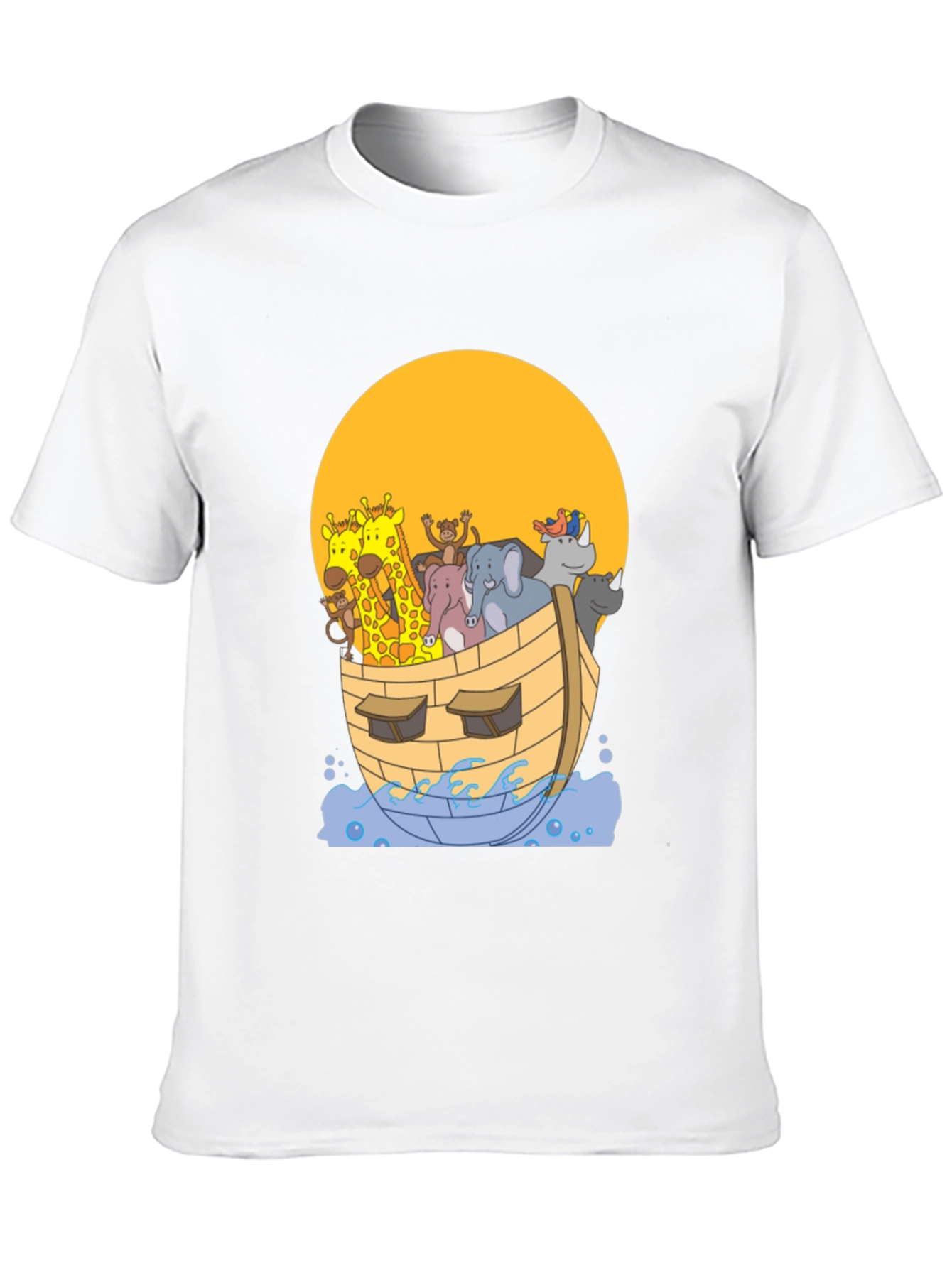 Noahs Ark Graphic Tee - Whimsical Animal Print Shirt