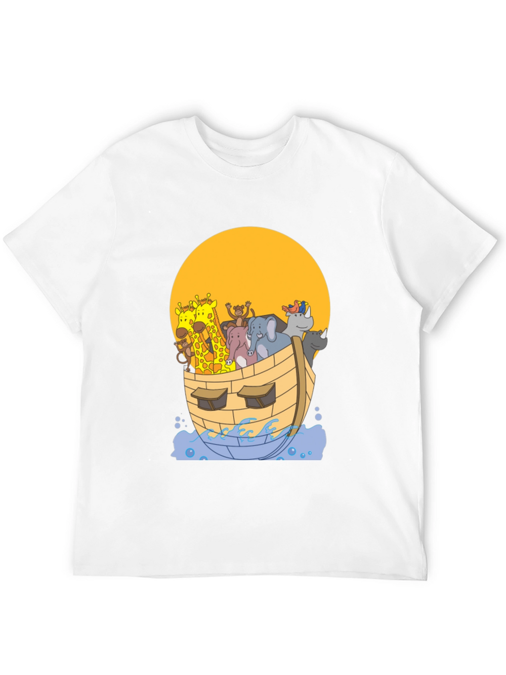 Noahs Ark Graphic Tee - Whimsical Animal Print Shirt