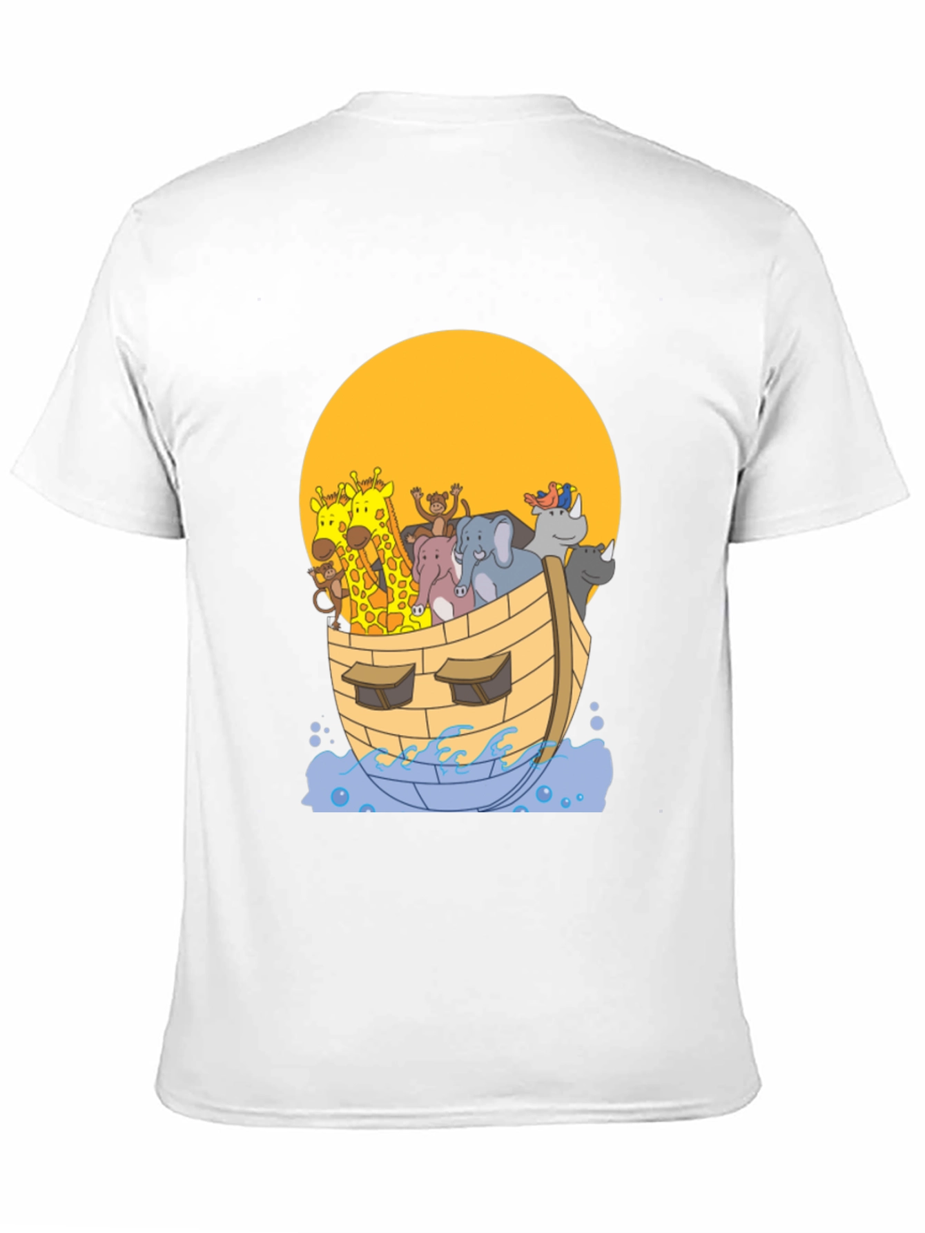 Noahs Ark Graphic Tee - Whimsical Animal Print Shirt