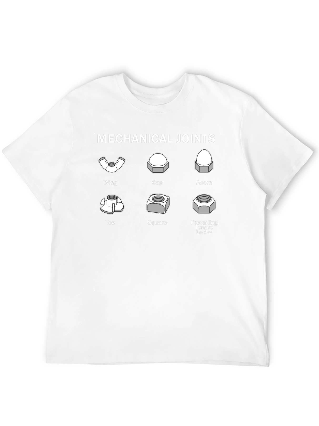 Mechanical Joints Graphic Tee - Engineer Humor T-Shirt