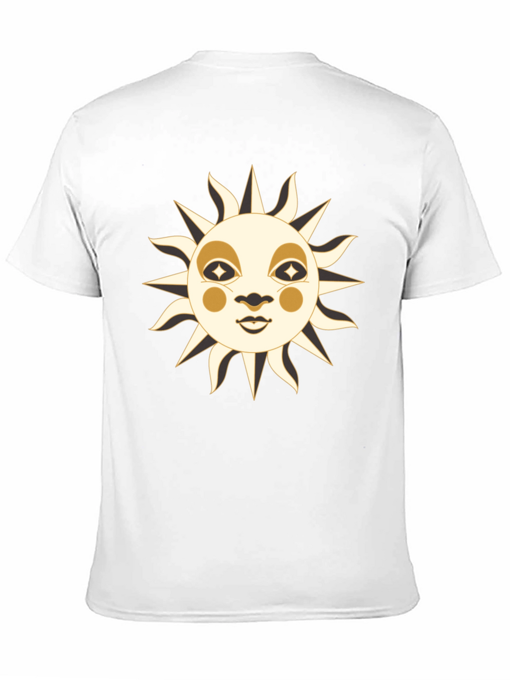 Celestial Sun Face Graphic T-Shirt