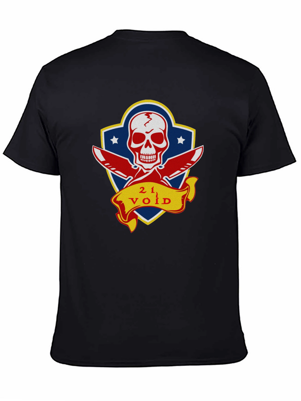 21 Void Skull and Knives Graphic T-Shirt