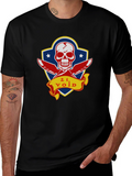 21 Void Skull and Knives Graphic T-Shirt