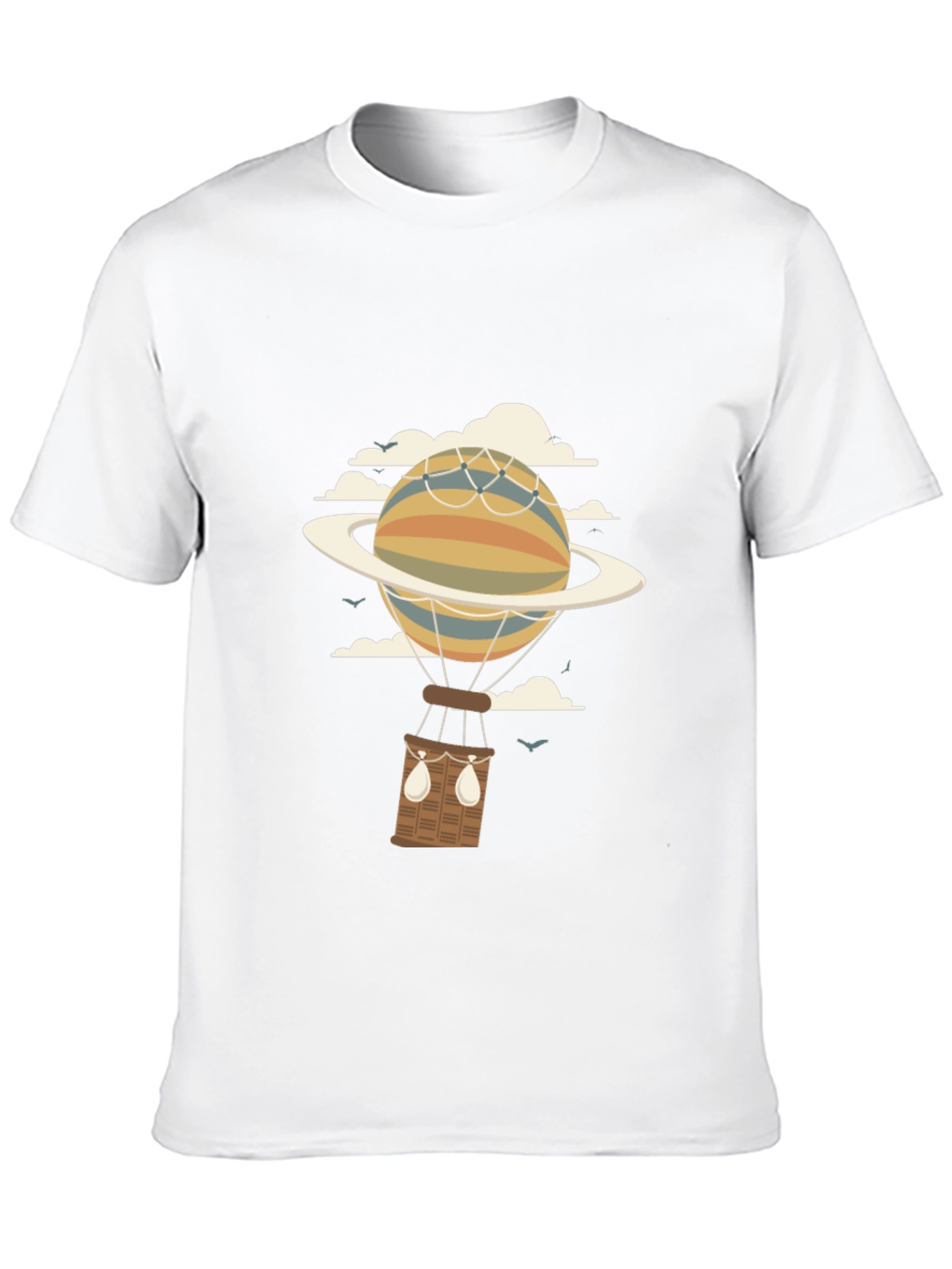 Planet Hot Air Balloon Graphic Tee