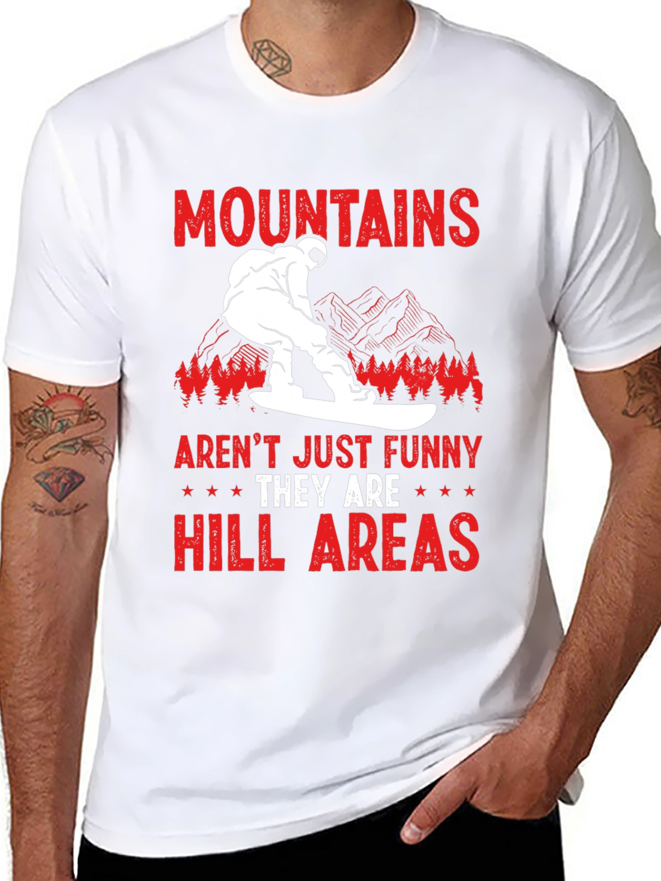 Funny Mountains Hill Areas T-Shirt
